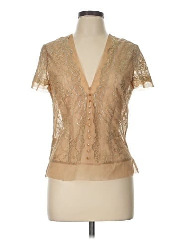 BCBGMAXAZRIA Short Sleeve Blouse (view 1)