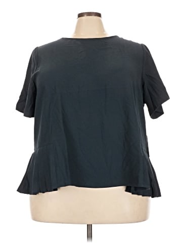 ELOQUII Short Sleeve Blouse (view 1)