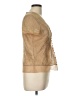 BCBGMAXAZRIA Tan Short Sleeve Blouse Size L - photo 4