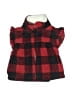 Carter's 100% Polyester Plaid Red Faux Fur Vest Size Newborn - photo 1