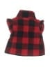 Carter's 100% Polyester Plaid Red Faux Fur Vest Size Newborn - photo 2