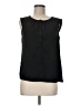 Ann Taylor LOFT 100% Polyester Black Sleeveless Blouse Size M (petite) - photo 1