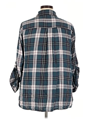 Lane Bryant 3/4 Sleeve Button-Down Shirt (view 2)