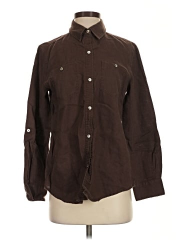 Kate Hill Long Sleeve Button-Down Shirt (view 1)