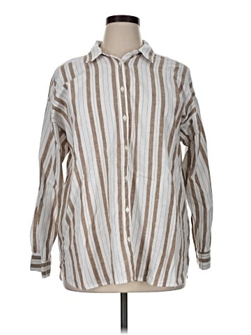 Ann Taylor LOFT Long Sleeve Button-Down Shirt (view 1)