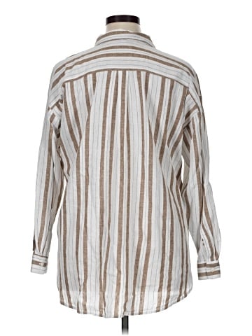 Ann Taylor LOFT Long Sleeve Button-Down Shirt (view 2)