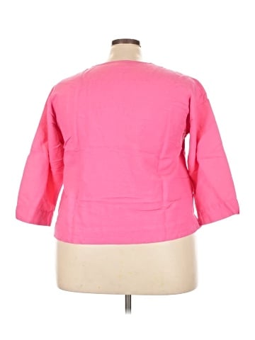 Sigrid Olsen 3/4 Sleeve Button-Down Shirt (view 2)