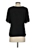 CAbi 100% Polyester Black Short Sleeve Blouse Size S - photo 2