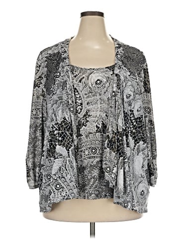 Perceptions Woman 3/4 Sleeve Blouse (view 1)