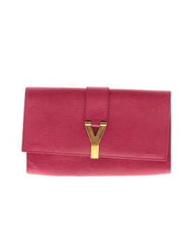 Saint Laurent Leather Ligne Y Clutch Bag (view 1)