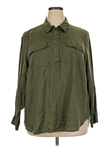 Lands' End Long Sleeve Button-Down Shirt (view 1)