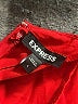 Express 100% Polyester Solid Red Cocktail Dress Size L - photo 7