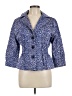 Joan Rivers Print Blue Blazer Size L - photo 1