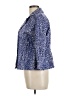 Joan Rivers Print Blue Blazer Size L - photo 5