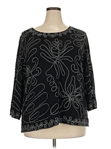 Carole Little 3/4 Sleeve Blouse (view 1)