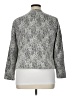 Christopher & Banks Floral Jacquard Paisley White Gray Blazer Size XL Petite - photo 2