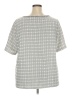 Talbots Outlet Gray Short Sleeve Blouse Size 3X - photo 2