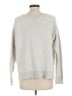 Eileen Fisher Solid White Silver Pullover Sweater Size L - photo 2
