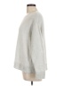 Eileen Fisher Solid White Silver Pullover Sweater Size L - photo 5