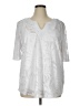 Ruby Rd. White 3/4 Sleeve Blouse Size XL - photo 1