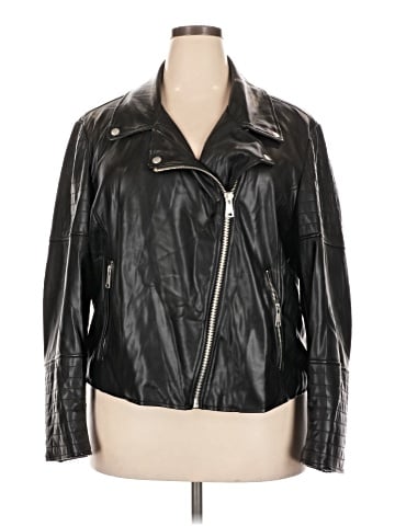 Molly & Isadora Faux Leather Jacket (view 1)