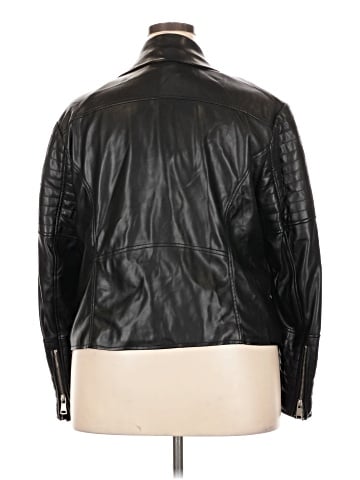 Molly & Isadora Faux Leather Jacket (view 2)