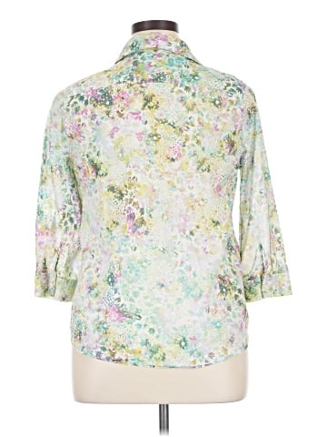 Coldwater Creek 3/4 Sleeve Button-Down Shirt (view 2)