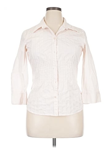Alfani 3/4 Sleeve Button-Down Shirt (view 1)