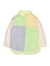 Zara Color Block Yellow Long Sleeve Button-Down Shirt Size 8 - photo 1