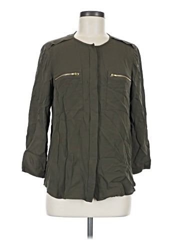 Theory 3/4 Sleeve Silk Top (view 1)