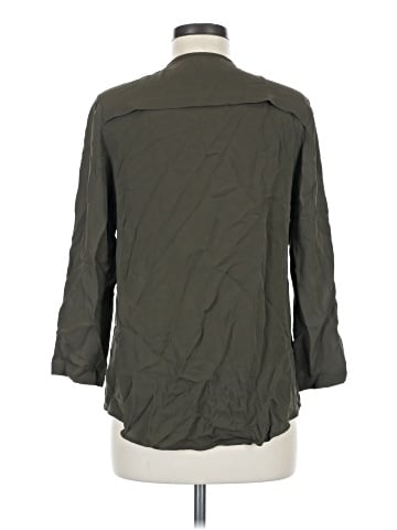 Theory 3/4 Sleeve Silk Top (view 2)