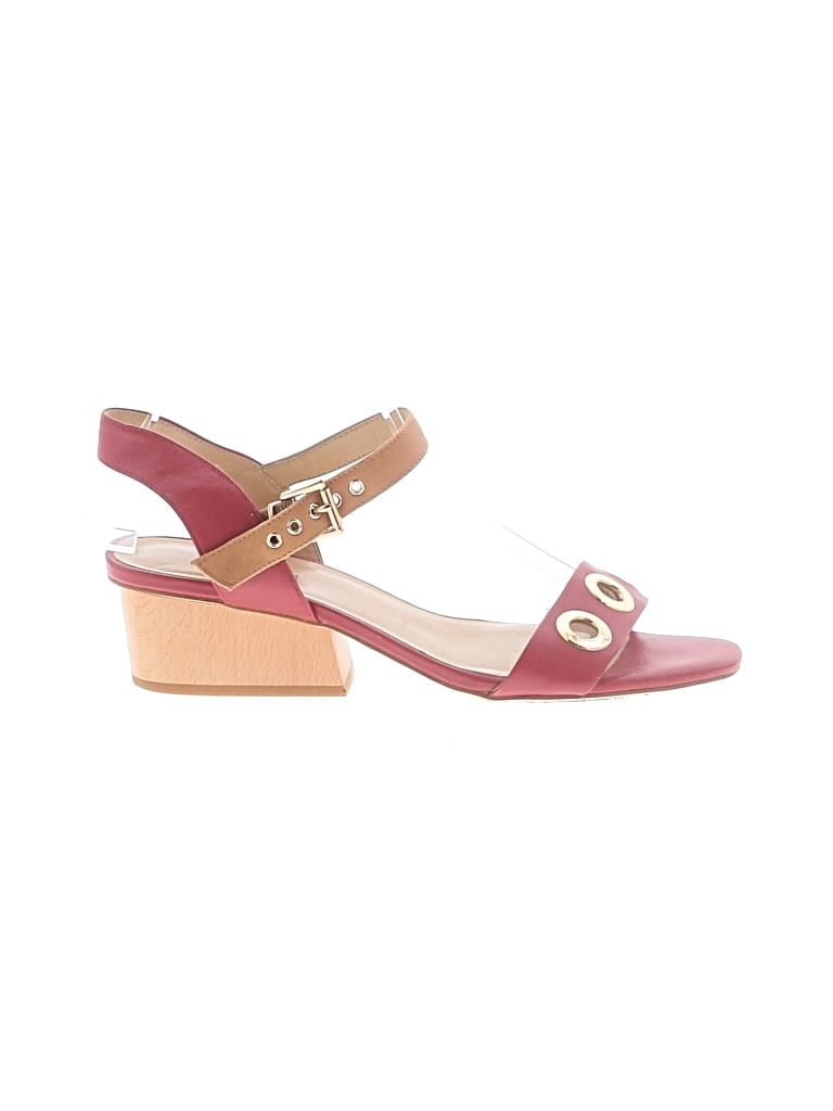 Pre-owned Vaneli Sandals In Burgundy