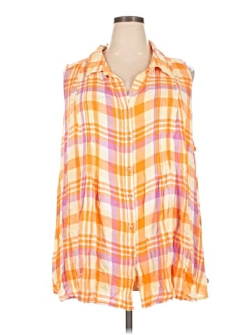 Terra & Sky Sleeveless Button-Down Shirt (view 1)