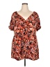 Venezia Orange Short Sleeve Blouse Size 26 - 28 Plus - photo 1