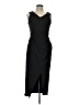 Self-Portrait Black Crossover Midi Dress  Size 10 - photo 1