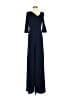Black Halo Blue Jumpsuit Size 0 - photo 1