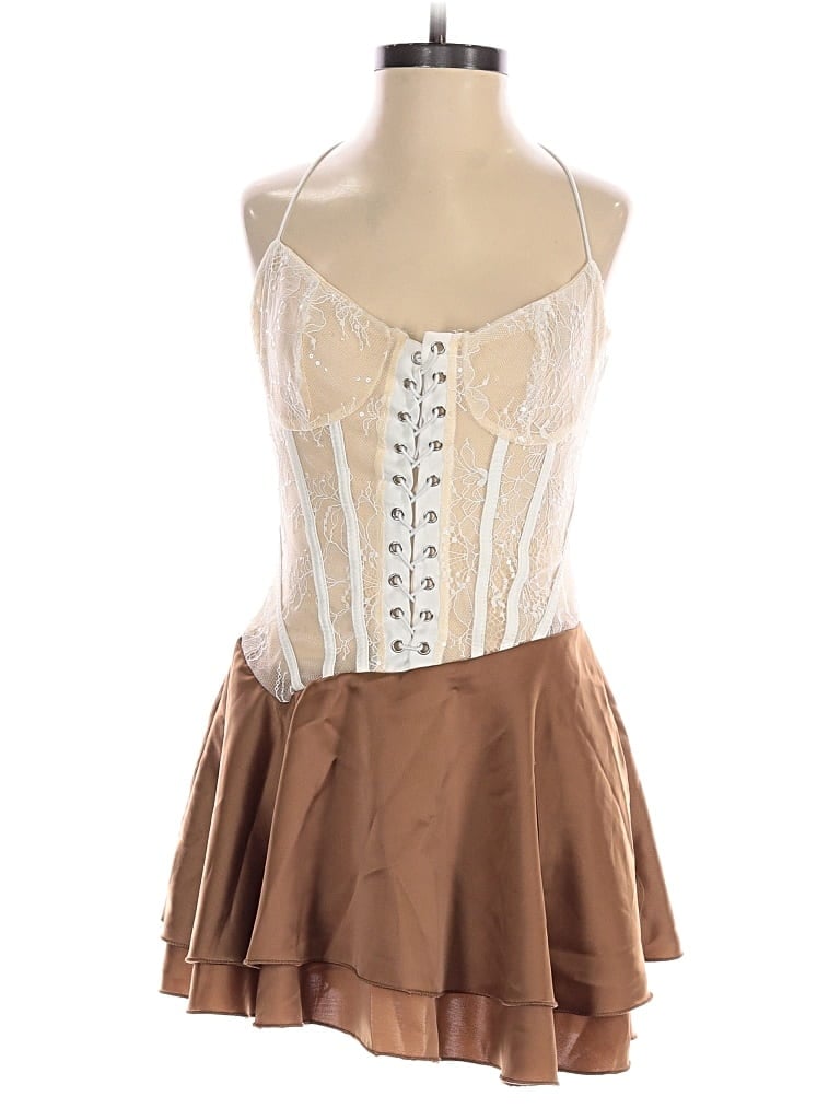 Pre-owned Assorted Brands Romper In Brown