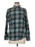 Amazon Essentials 100% Cotton Plaid Green Long Sleeve Button-Down Shirt Size M - photo 1