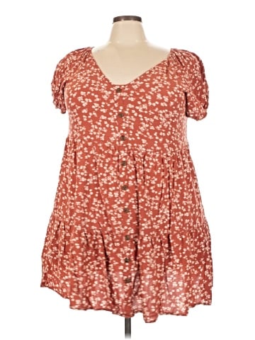 Indigo Rose Short Sleeve Blouse (view 1)