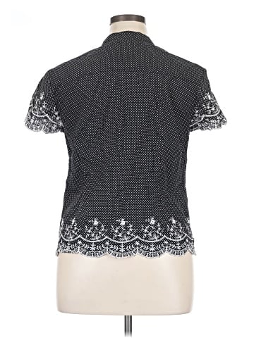 JM Collection Short Sleeve Blouse (view 2)