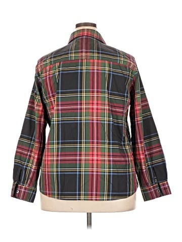 Foxcroft 3/4 Sleeve Button-Down Shirt (view 2)