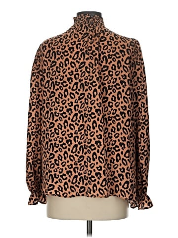 Tucker Long Sleeve Silk Top (view 2)