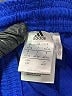 Adidas 100% Polyester Stripes Blue Athletic Shorts Size L - photo 3