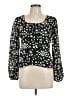 Mudd 100% Polyester Black Long Sleeve Blouse Size L - photo 1