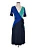BCBGMAXAZRIA Color Block Blue Casual Dress Size S (petite) - photo 1