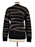 Aqua Stripes Black Pullover Sweater Size L - photo 2