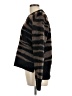 Aqua Stripes Black Pullover Sweater Size L - photo 5