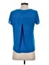 Ann Taylor LOFT 100% Polyester Blue Short Sleeve Top Size S (petite) - photo 2