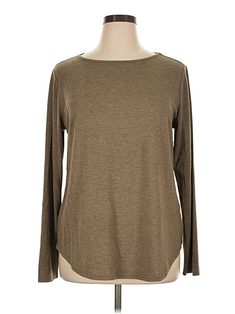 Pre-owned Miholl Long Sleeve T-shirt In Brown