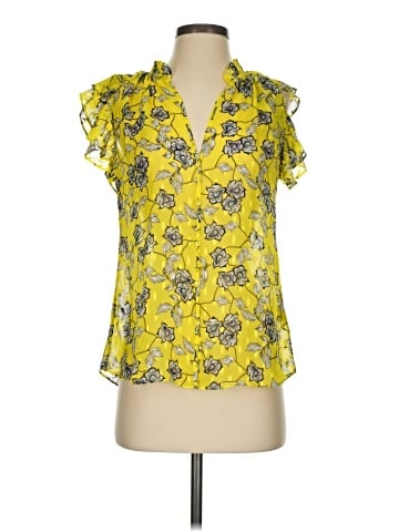Robert Graham Short Sleeve Silk Top (view 1)